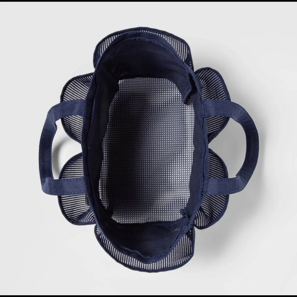 Room Essentials Mesh Shower Caddy -Dark Blue